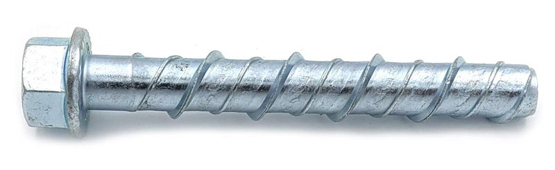 LDC383 3/8" x 3" Zinc Plated Large Diameter Concrete Screw for Anchoring to Masonry, Brick or Block (25 per Box)