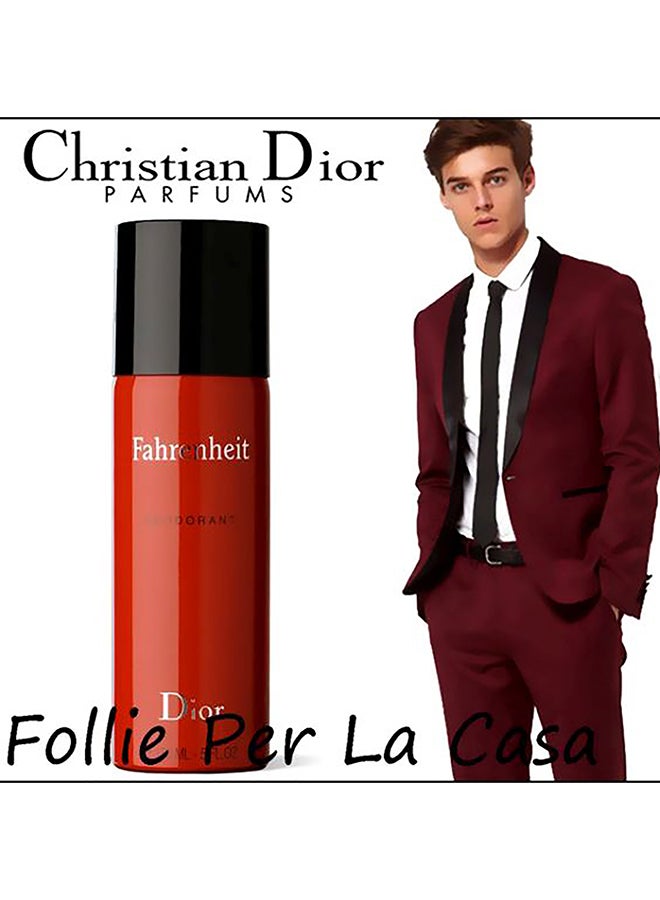 Dior Fahrenheit Deodorant Spray Red/Black/White 150ml - Image 4
