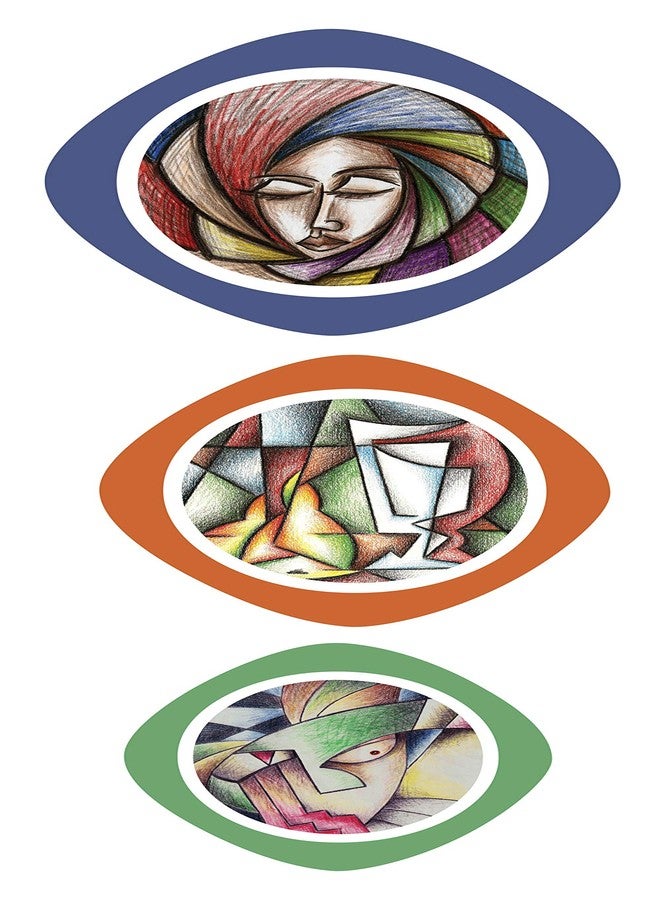 Real Art | Block Décor | Wall Hanging Plates 7", 8", 9" | Fine Bone China | 3 pcs Set | Gift Packing - Image 1
