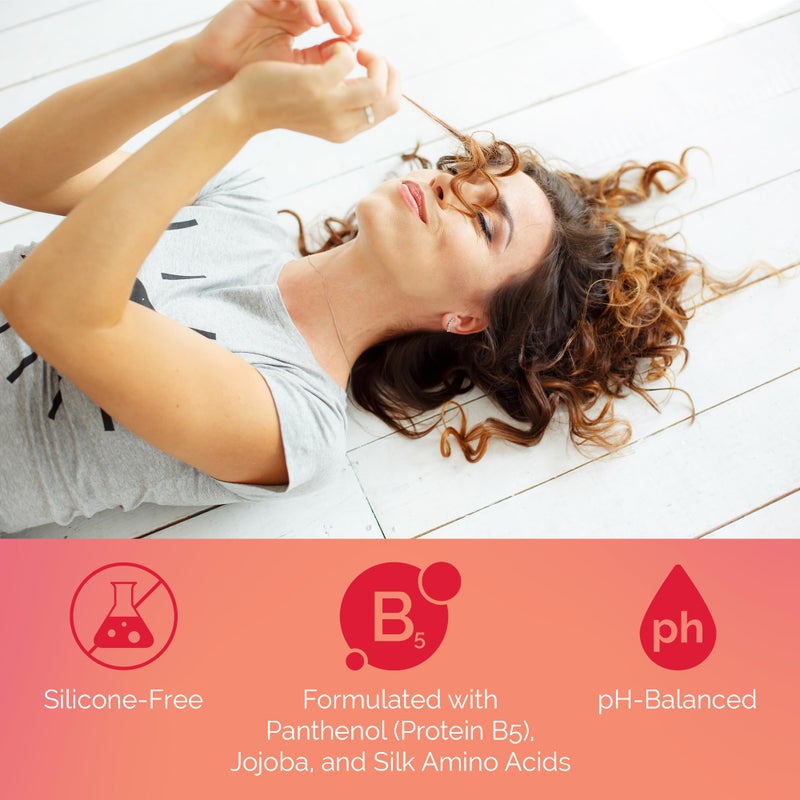 Curl Keeper Leave-In Conditioner - Lightweight Moisture for All Curl Types, Softens Hair with Silk Proteins for Shine, 12 Fl Oz - Image 4