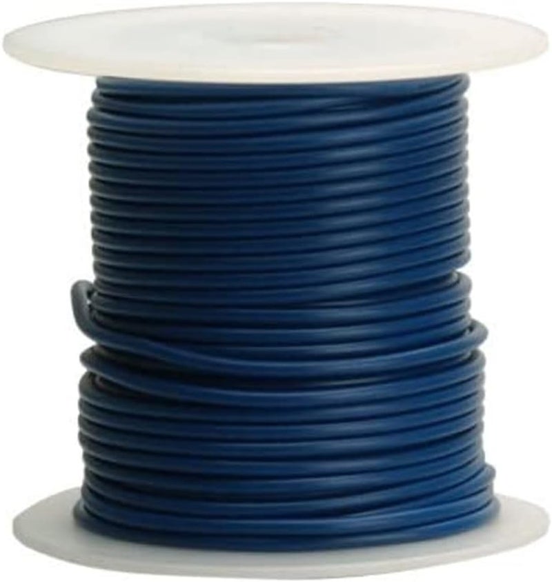 Woods Coleman Cable 1610012 Primary Wire 16Gauge 100Feet Bulk Spool Blue - Image 1