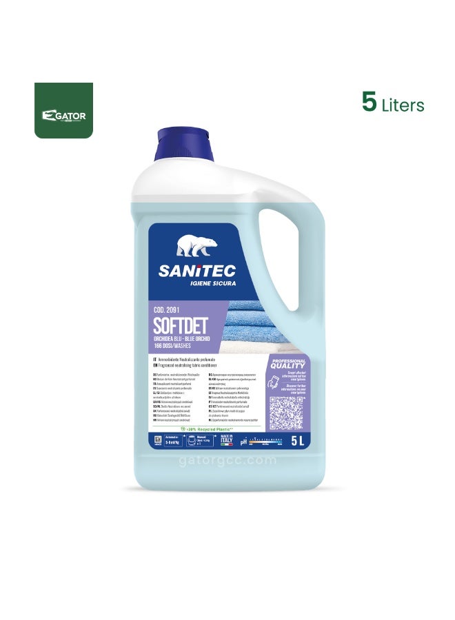 SANITEC Fabric Softener | Professional Laundry Care | Commercial Grade Clothes Softener 5L | Sanitec - Image 1