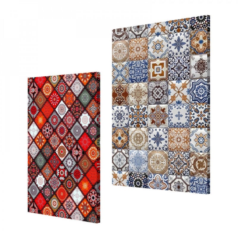 Marktna A double canvas painting with an abstract design, total dimensions 80 x 60 cm - Image 2