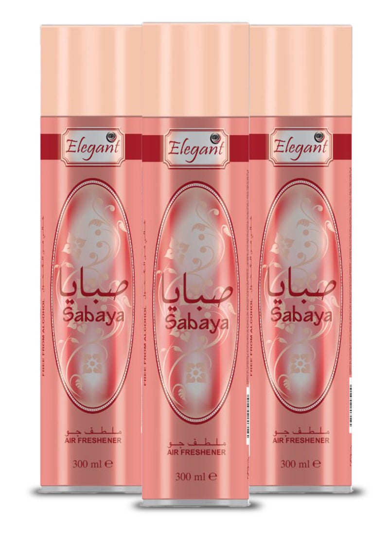 Elegant Sabaya Air Freshener Spray 300ML Pack of 3  - Image 1