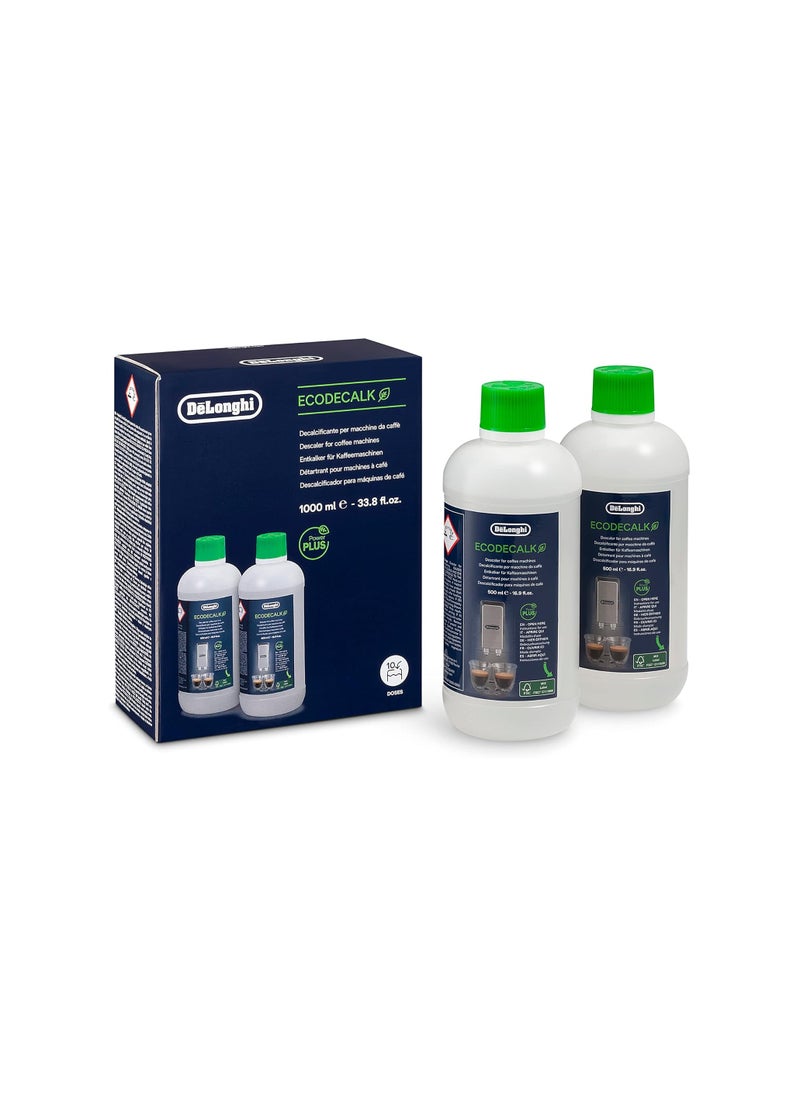 De'Longhi De'Longhi Eco Descaler, Set of 2 Bottles, 2 pounds (Pack of 2) | Clear 