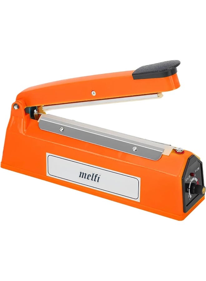melfi Electric Impulse Heat Sealer Bag Sealing Machine With Extra Replaceable Element And Grip Ideal For Food Storage Packaging And Sealing Pe/Pp Bags 220-240V 400W 12Inch - Image 1