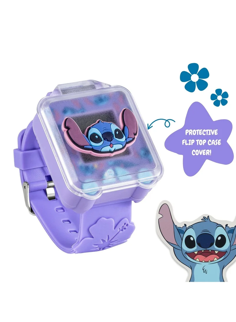 Disney  Lilo & Stitch Purple 3D Strap Purple Learning Watch - LAS4162 for Women | Best Price UAE