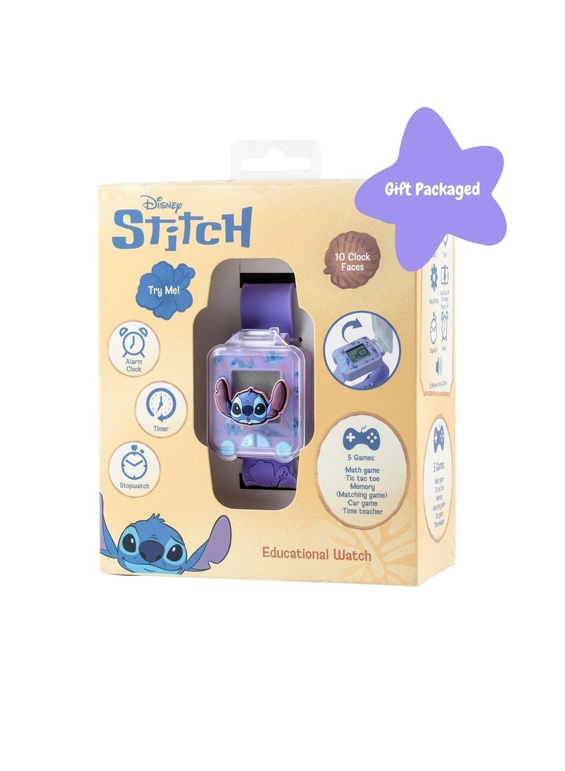 Disney Lilo & Stitch Purple 3D Strap Purple Learning Watch - LAS4162 - Image 5