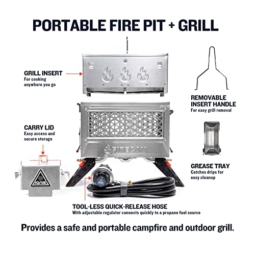 Ignik FireCan Deluxe Portable Propane Fire Pit and Grill - Image 2