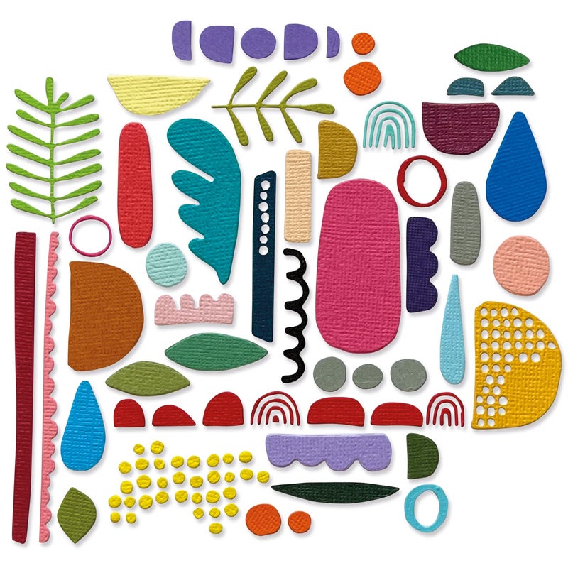 Sizzix Thinlits Die Set 43PK Abstract Elements by Tim Holtz 666280