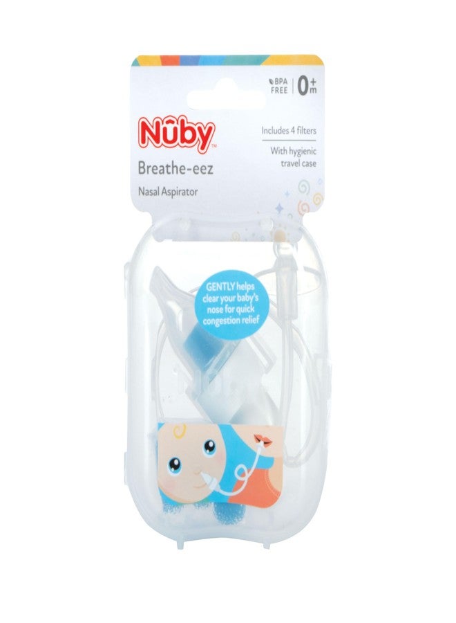 Nuby, Breathe-EEZ Infant Nasal Aspirator with Travel Case, 5" - Image 1