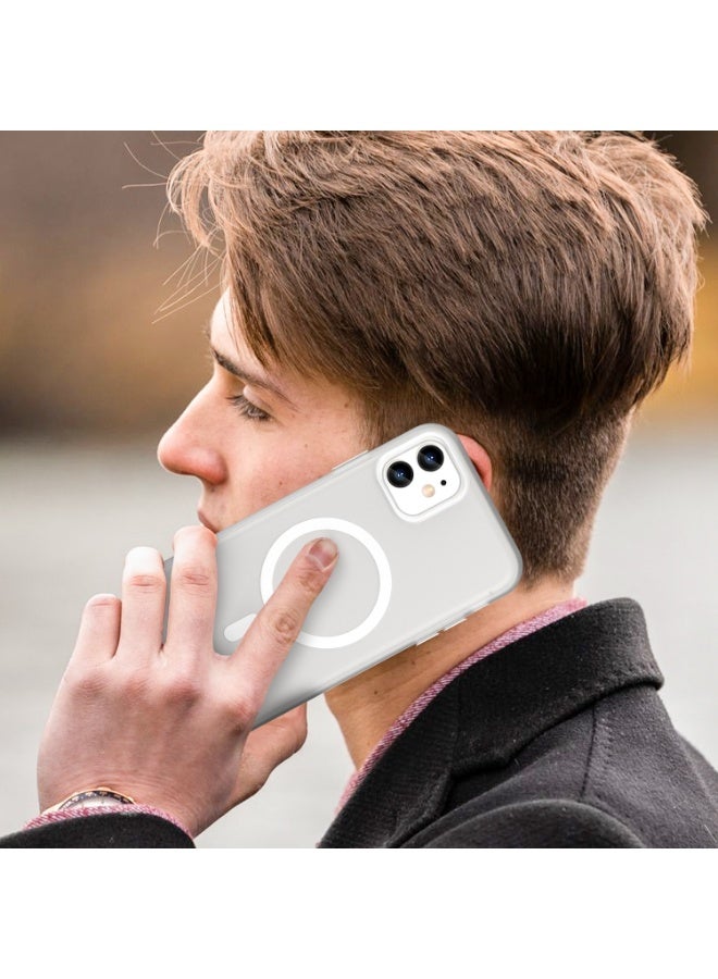 Drop-resistant, reinforced plastic back cover compatible with iPhone 11 - Clear - Image 3