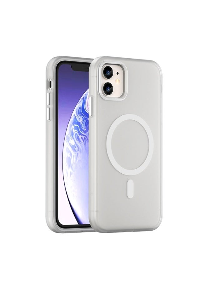 Drop-resistant, reinforced plastic back cover compatible with iPhone 11 - Clear - Image 1