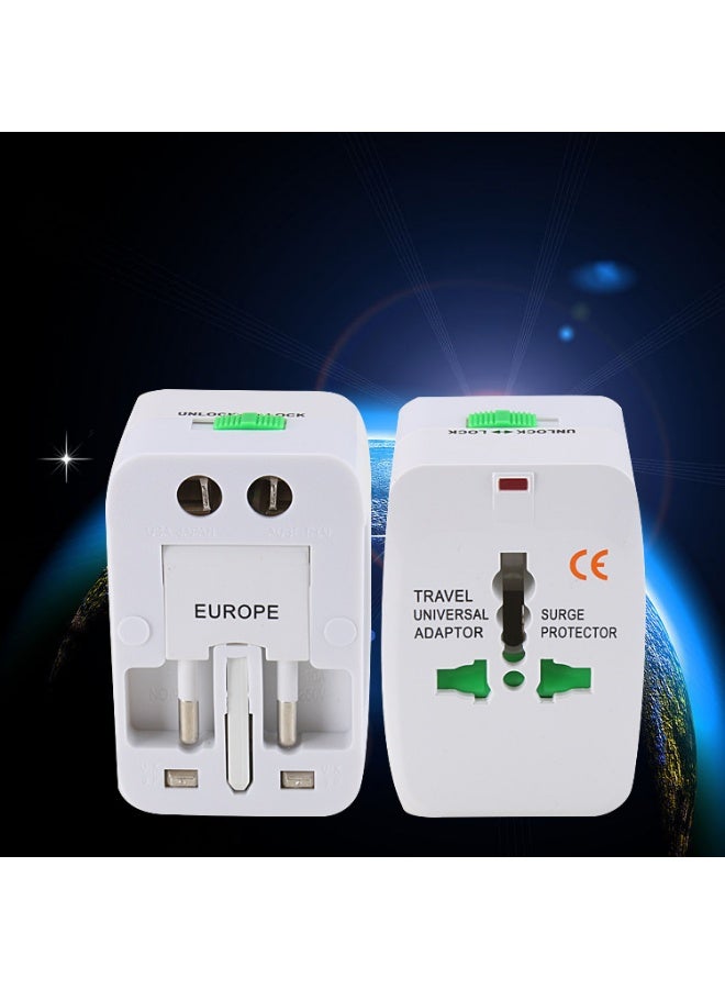 Universal Travel Adapter, Multi Functional International Power Plug for USA, UK, EU, AU, Middle East, Worldwide Compatible - Image 2