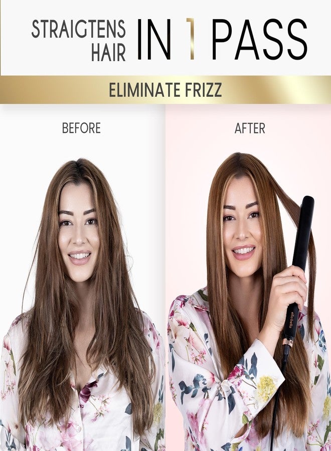 ELLA BELLA® Slimline Hair Straightener with Infrared Technology | 2-in-1 Straightening & Curling | 10 Temp Settings | Portable Design - Image 2