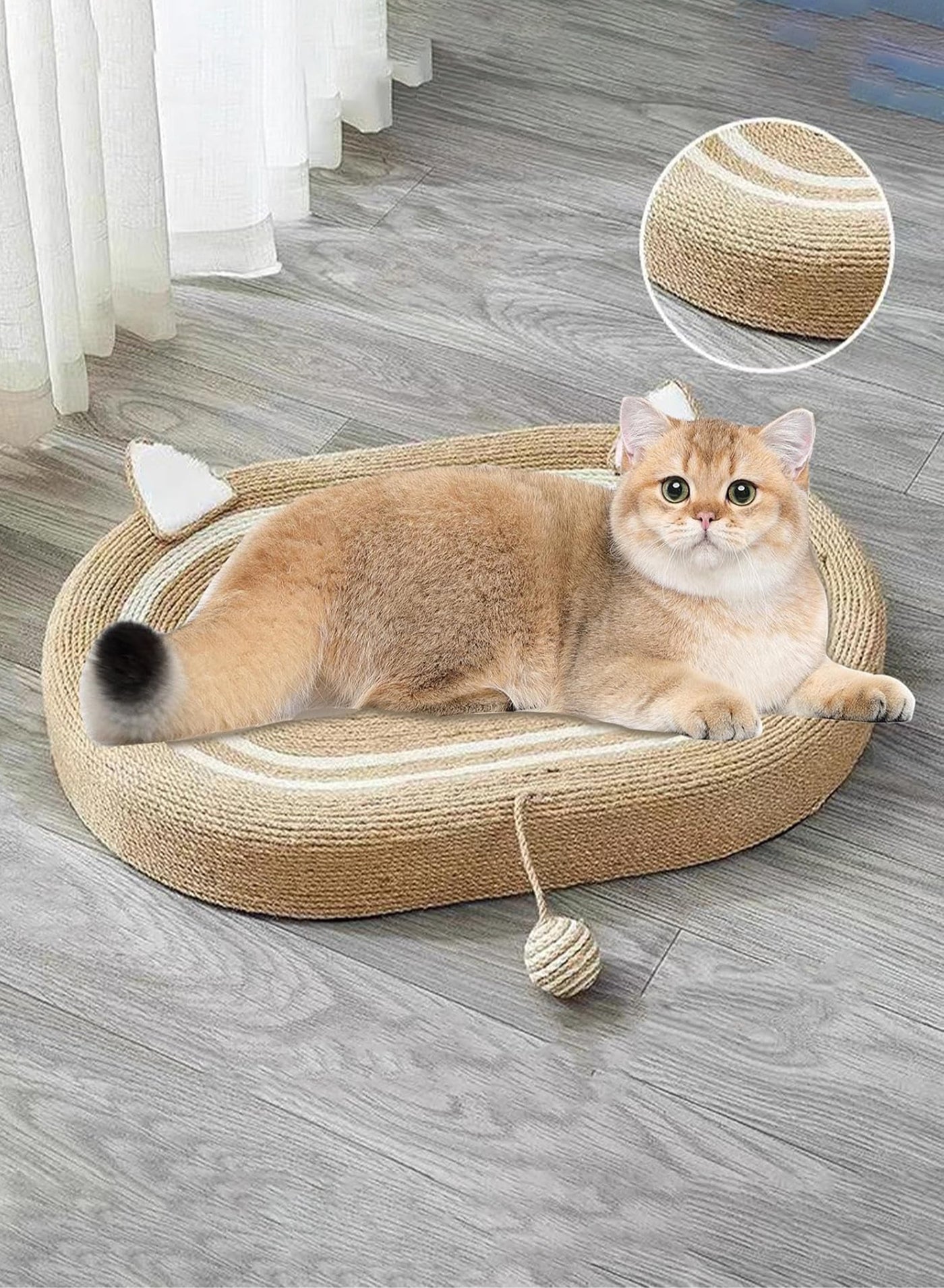MissTiara MissTiara Cat Scratching Lounge Bed Oval ZD10E7A278029F3E2541CZ