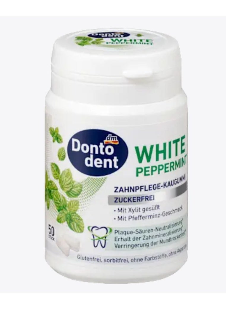 DM Dontodent White Peppermint gum 50 Units 72g