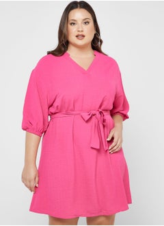 Vero Moda Curve Tie Detail Dress  - Image 1
