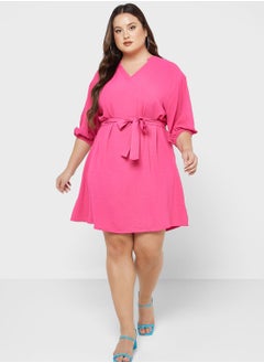 Vero Moda Curve Tie Detail Dress  - Image 4