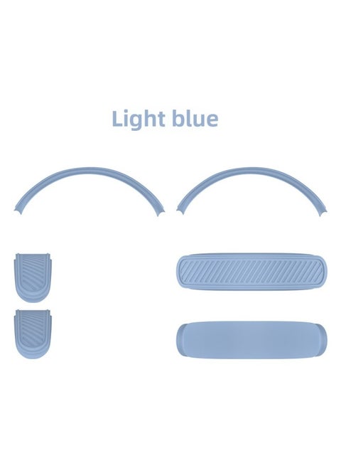 Suitable For Apple AirPods Max Wireless Bluetooth Headset Beam Silicone Protective Cover Dustproof Protective Net-Color:T1 Light Blue-Applicable Model:For Apple AirPods Max