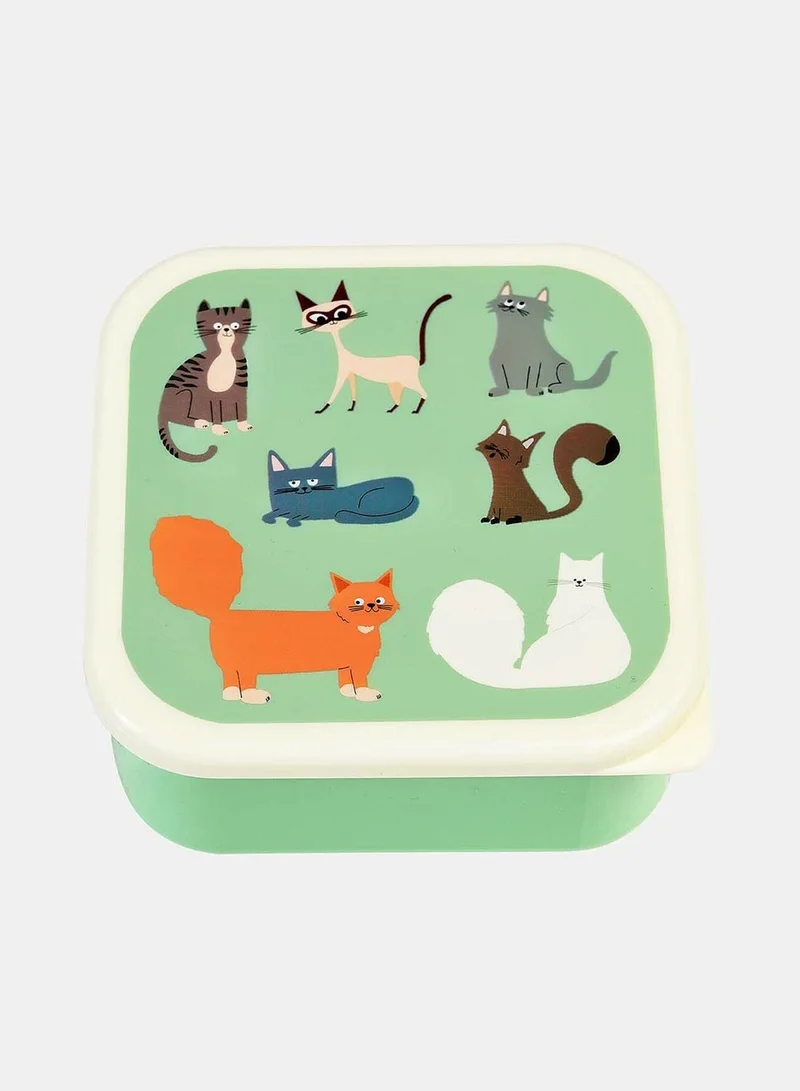 Rex London Set Of 3 Nine Lives Snack Boxes
