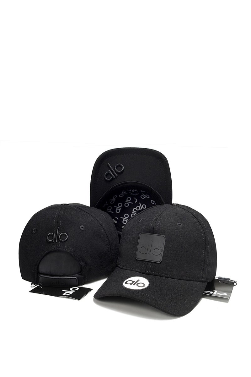 alo Alo Cap: Black, 3D Logo & Brand Detailing