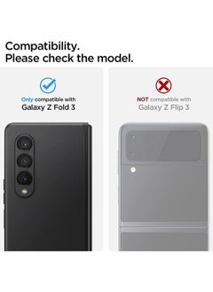 Spigen GLAStR Optik Camera Lens Screen Protector [2 Pack] designed for Samsung Galaxy Z Fold 3 5G  - Image 2
