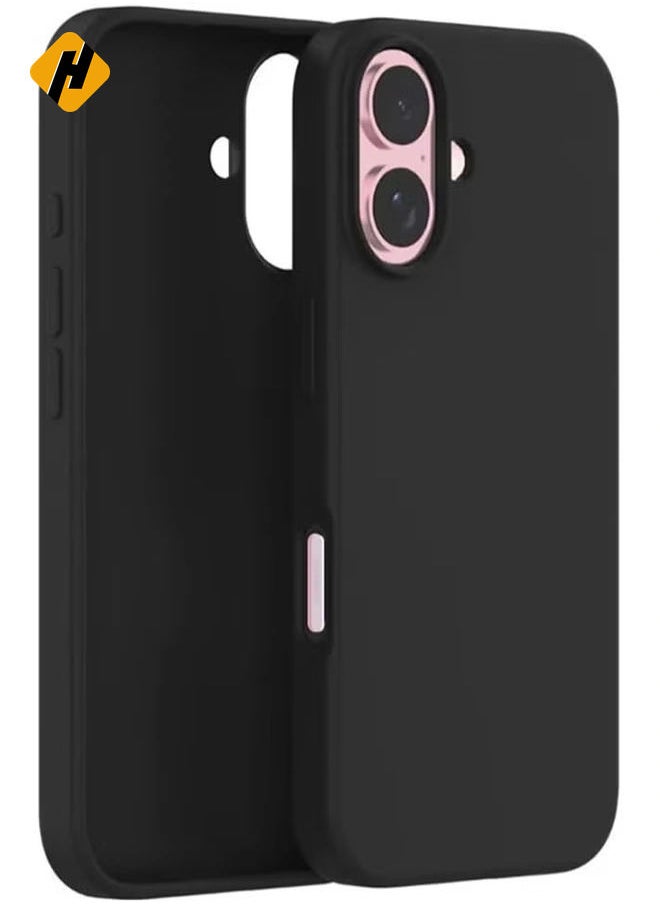 Liquid Silicone Case for iPhone 16 - Ultra Slim Design with Soft Anti-Scratch Microfiber Lining & Drop Protection
