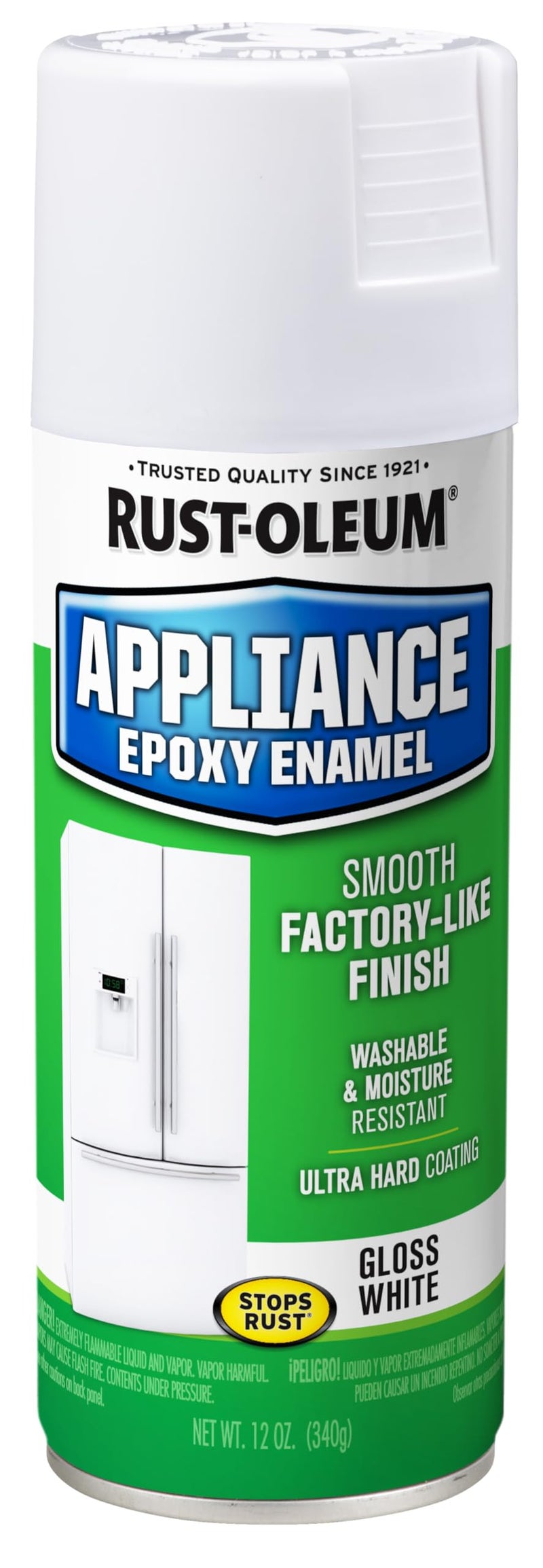 Rust-Oleum 7881830 Specialty Appliance Epoxy Spray Paint, 12 oz, White - Image 1