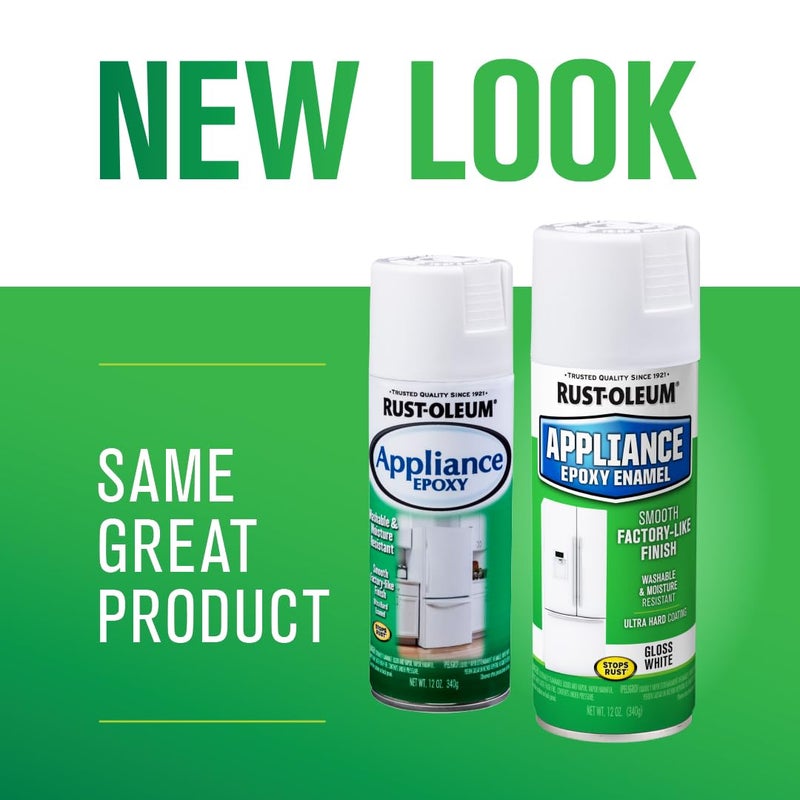 Rust-Oleum 7881830 Specialty Appliance Epoxy Spray Paint, 12 oz, White - Image 2