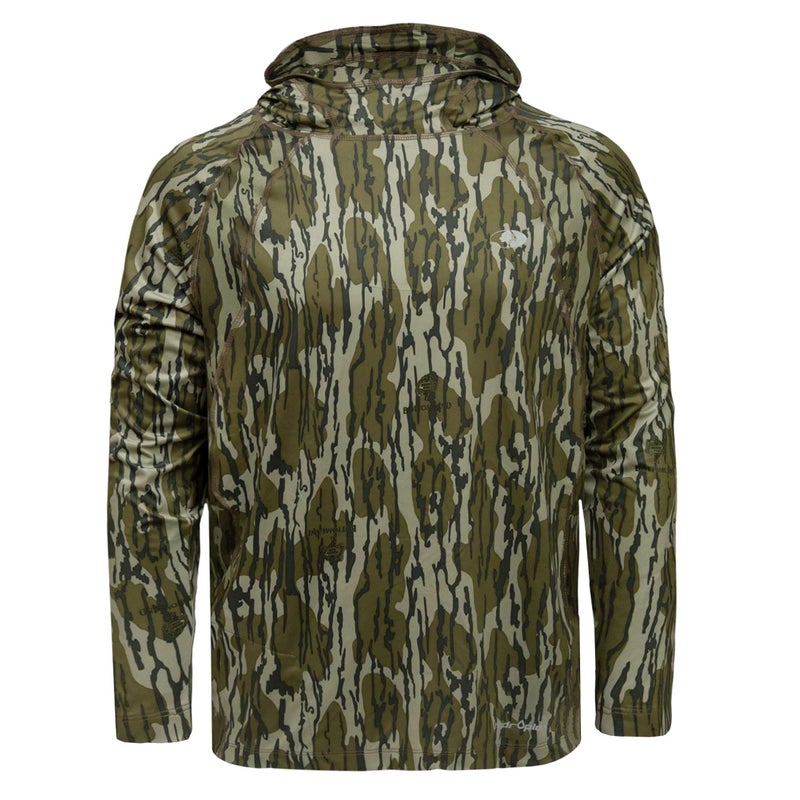 Mossy Oak Mens Camo Hoodie Lightweight Hunting Shirts Large Original Bottomland - Image 2
