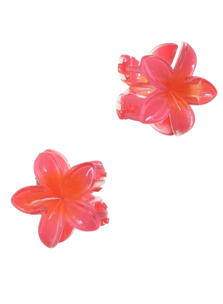 Generic Plastic Clip Tuk Set With Two Piece Rose Design - Image 2