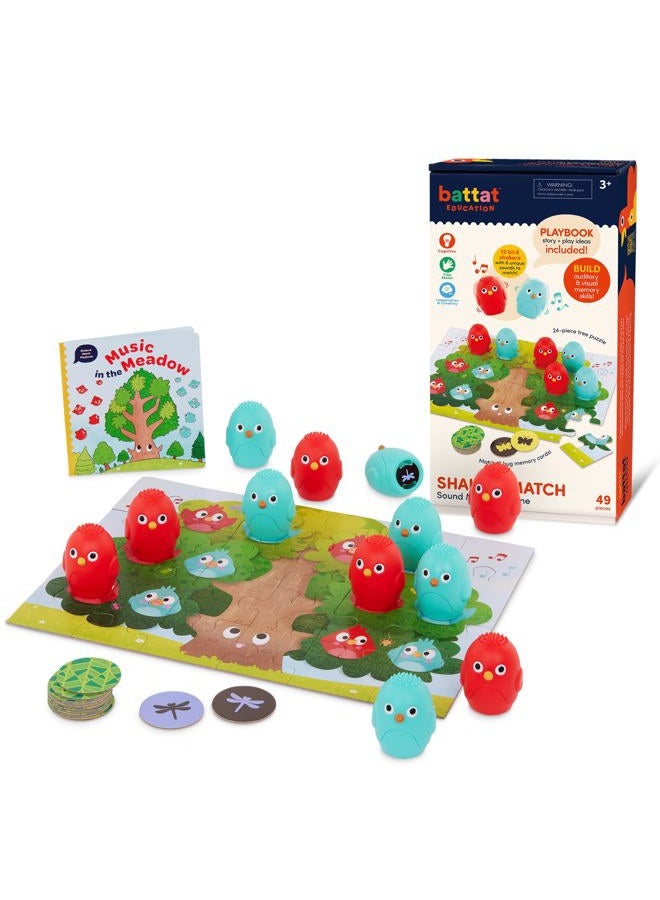 BATTAT Education – Montessori Memory Game Sound Shakers Toy for Toddlers – Educational Matching Game with Colorful Egg Shakers - Image 1