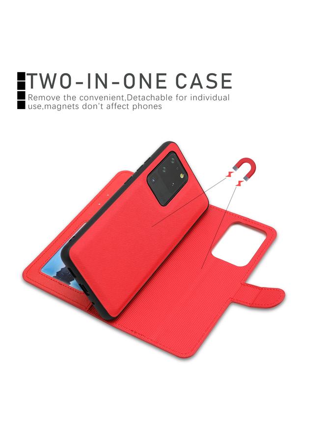 اس-توب جراب هاتف Samsung Galaxy S20 Ultra مصنوع من الجلد القابل للفصل بتصميم متقاطع - Image 5