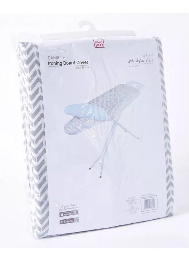 هوم بوكس غطاء طاولة الكي القطني مع الرباط - Image 1