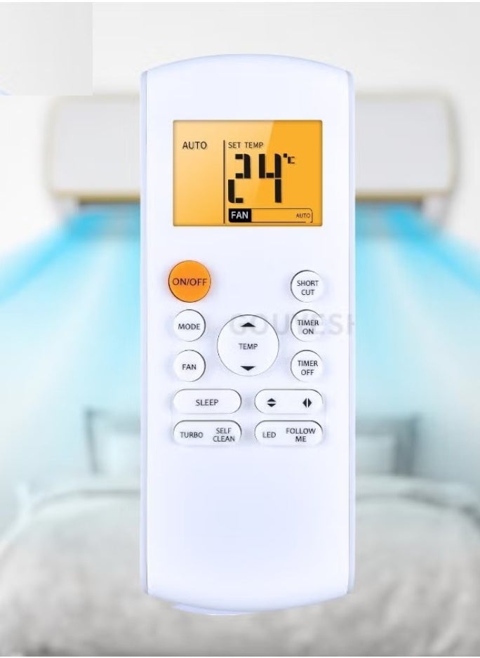 ELTRAZONE NEW Original Remote Control RG57A16/BGEF for Midea FRESH AC Air Conditioner | Compatible with RG57A2/BGEF Models | Cool & Heat Modes with Backlight for Easy Use - Image 3