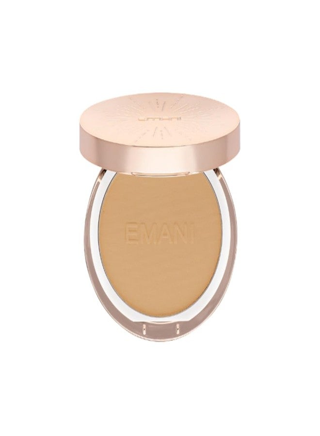 Emani Flawless Matte Powder Foundation Makeup for Sensitive Skin, Natural Mineral Foundation Compact with Buildable Coverage, Oil Control, Talc Free, Cruelty-Free & Vegan, Golden - Image 1
