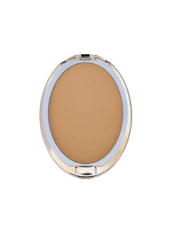 Emani Flawless Matte Powder Foundation Makeup for Sensitive Skin, Natural Mineral Foundation Compact with Buildable Coverage, Oil Control, Talc Free, Cruelty-Free & Vegan, Golden - Image 2