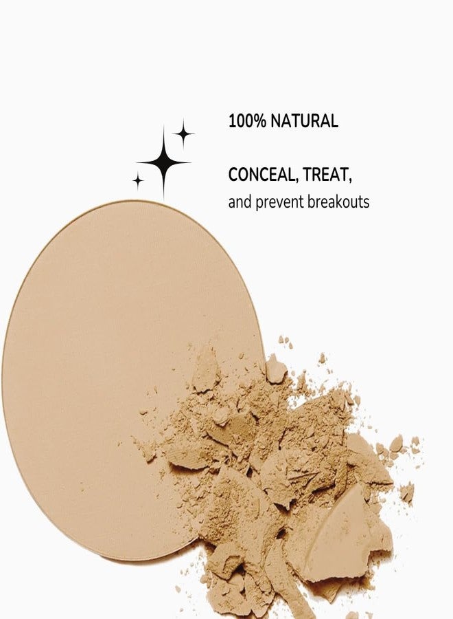 Emani Flawless Matte Powder Foundation Makeup for Sensitive Skin, Natural Mineral Foundation Compact with Buildable Coverage, Oil Control, Talc Free, Cruelty-Free & Vegan, Golden - Image 5