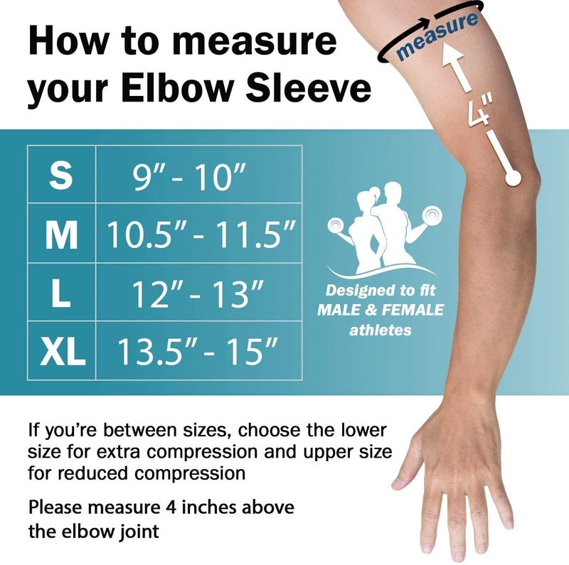 serveuttam� Elbow Support for Gym - Elbow Brace for Men Women Workout | Elbow Compression Sleeves with Straps for Tendonitis Pain Relief, Tennis, Volleyball, Cricket - Elbow Band (XL, White) - Image 4