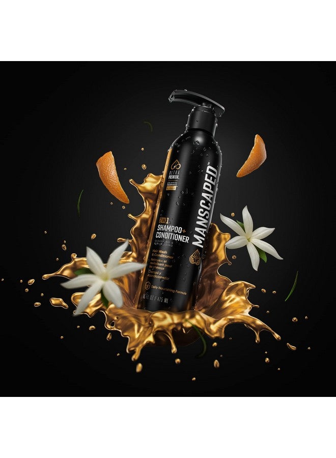 مانسكابيد ® شامبو وبلسم 2 في 1، تركيبة فائقة الجودة غنية بأعشاب البحر وماء جوز الهند والصبار لتغذية وترطيب الشعر (16 أونصة) - Image 4