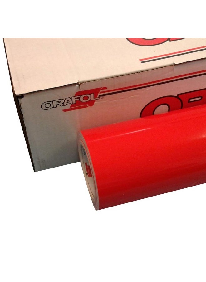 ORACAL Red 24" X 10 Ft Roll Of Glossy Oracal 651 Vinyl For Craft Cutters And Vinyl Sign Cutters 