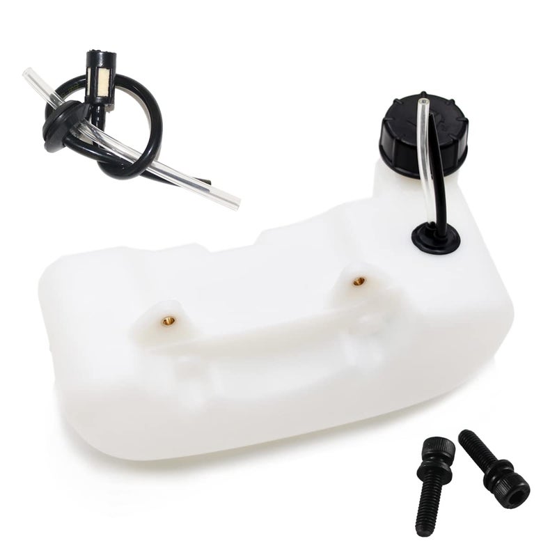 PRO BAT Gas Fuel Petrol Tank Multitool Fuel Petrol Gas Tank Seal Pipe 43cc 49cc 52cc Engine Garden Multi Tool Fuel Tank Assembly for 2 Stroke 43cc 47cc 49cc Engines, 1.5L/0.4Gallon