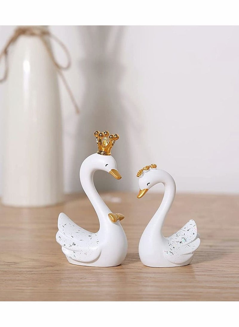KASTWAVE Cute White Swans for Decoration - Image 2
