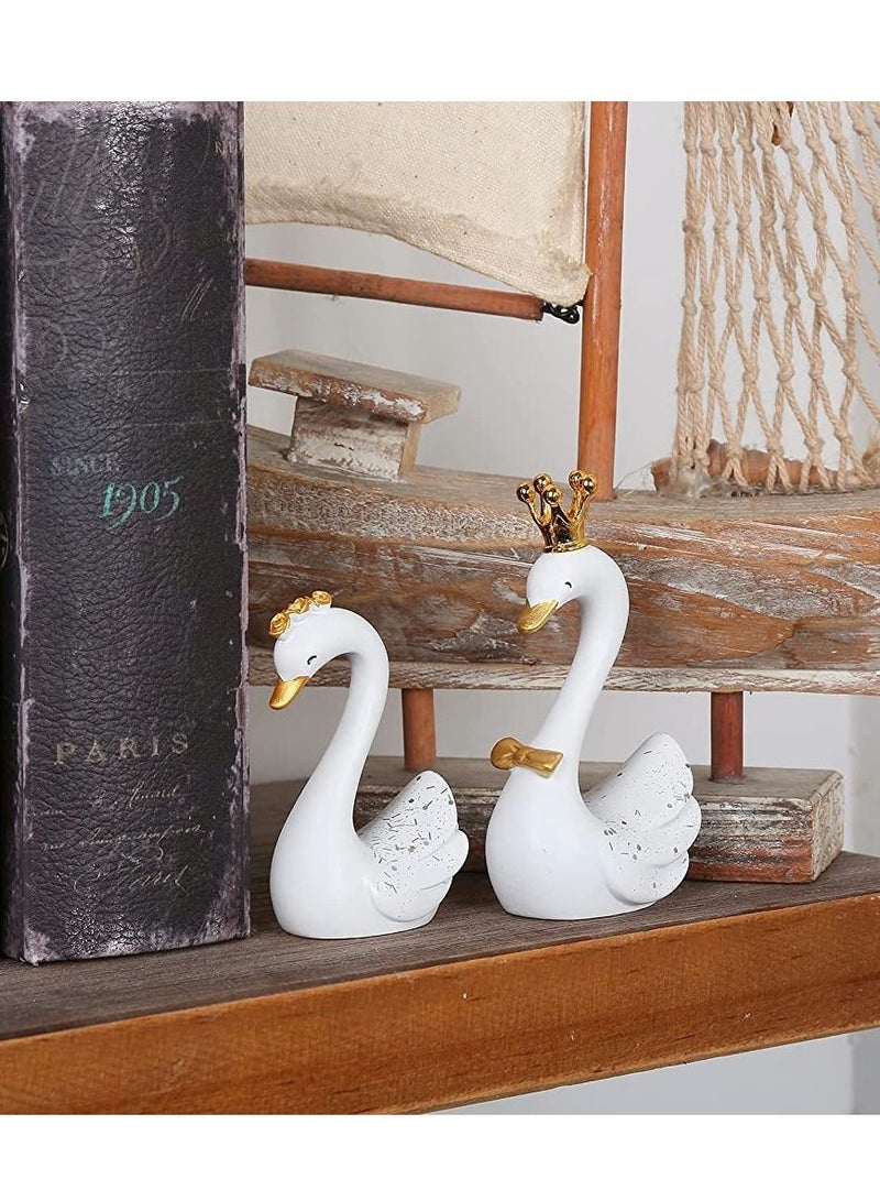 KASTWAVE Cute White Swans for Decoration - Image 3