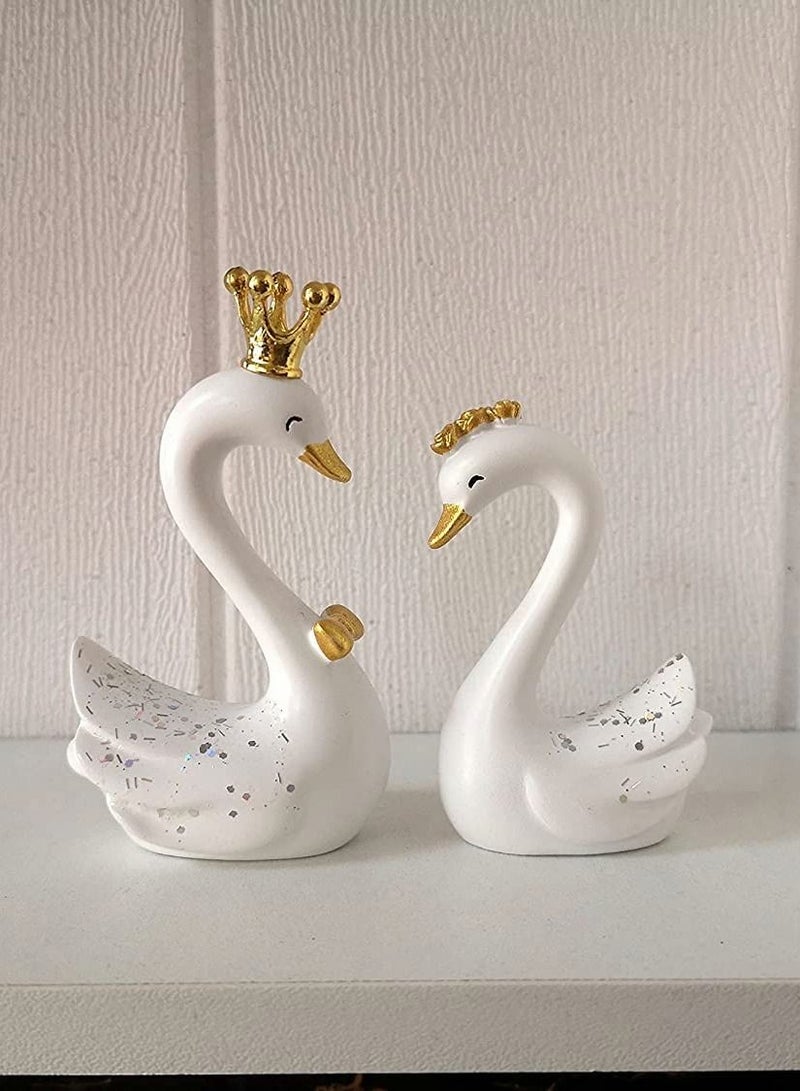 KASTWAVE Cute White Swans for Decoration - Image 4