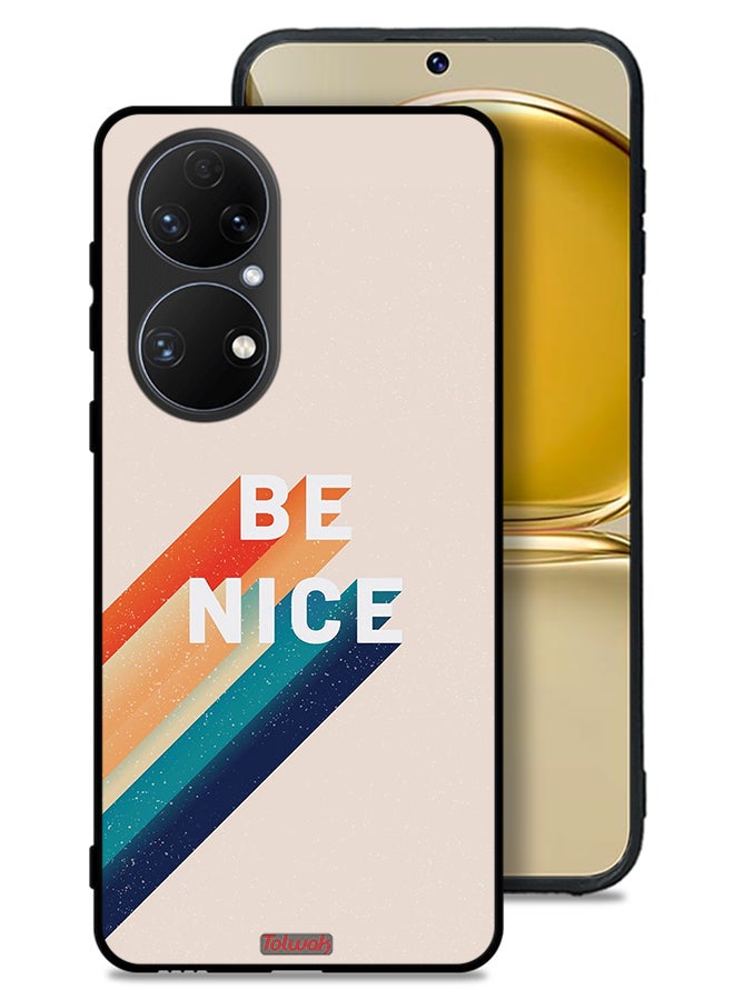 Tolwak Huawei P50E Protective Case Cover Be Nice - Image 1