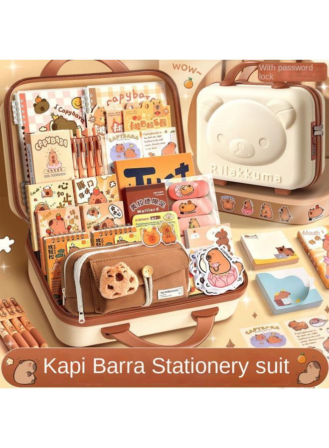Bluejw High Yan Value Hand Account Learning Kapi Barra Stationery Gift Box Suit School Opening Primary School Girl Children Gift Bag  - Image 2