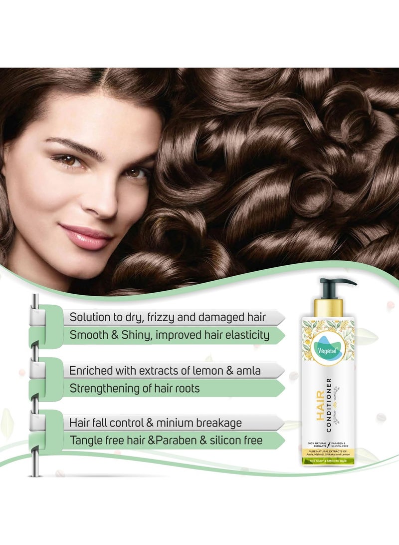 فيجيتال بلسم للشعر 200 جرام - مصنوع من مستخلصات طبيعية نشطة بيولوجيًا بنسبة 100% من أملا وشيكاكاي والليمون - خالٍ من البارابين والسيليكون والمواد الكيميائية الضارة - Image 4