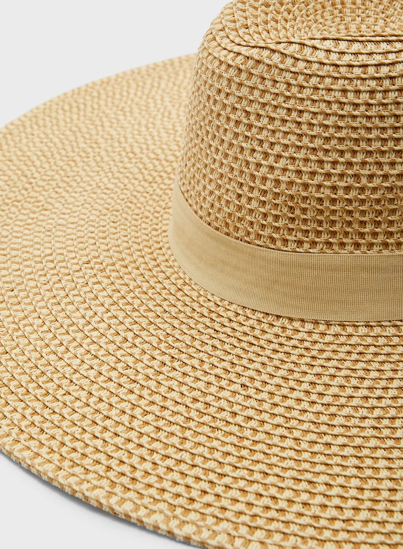 FOREVER 21 Panama Straw Floppy Hat